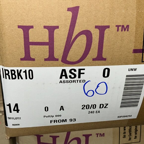 Hanes Girls’ Tagless Bikinis – LOT 60 - 240 pcs – 24 packs (10 ea) – Sz 14 - NEW - Picture 3 of 3